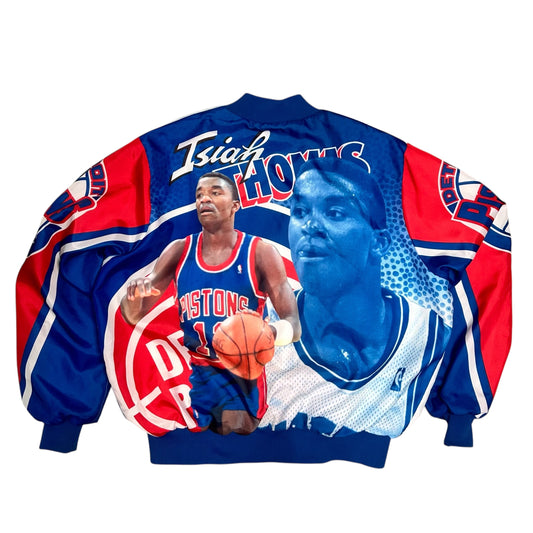Detroit Pistons Isiah Thomas Chalk Line Jacket
