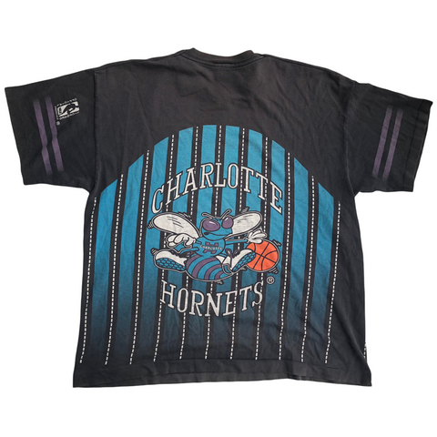 Charlotte Hornets Vintage Nutmeg Mills AOP Shirt