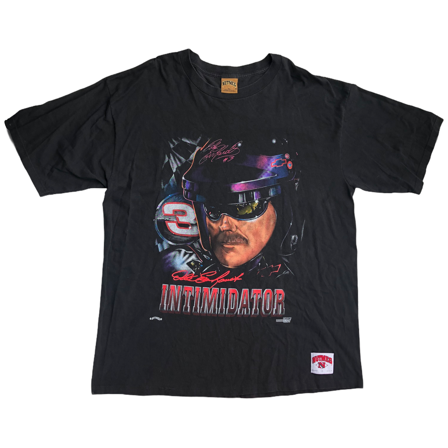 Dale Earnhardt Vintage Big Face Portrait T-Shirt