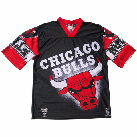 Chicago Bulls Big Logo Vintage All Over Print Jersey