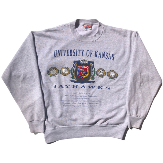 kansas jayhawks vintage nutmeg mills sweatshirt